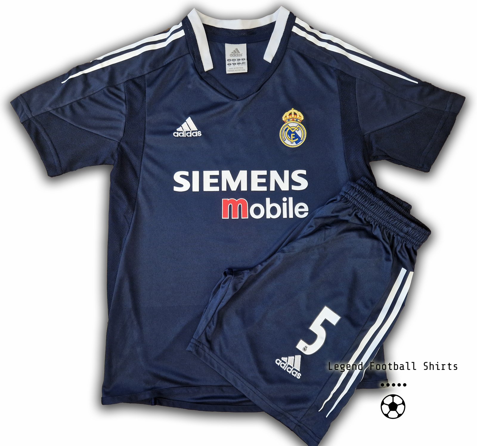Real Madrid away 2004 2005 kids retro kit ZIDANE 5 | Legend